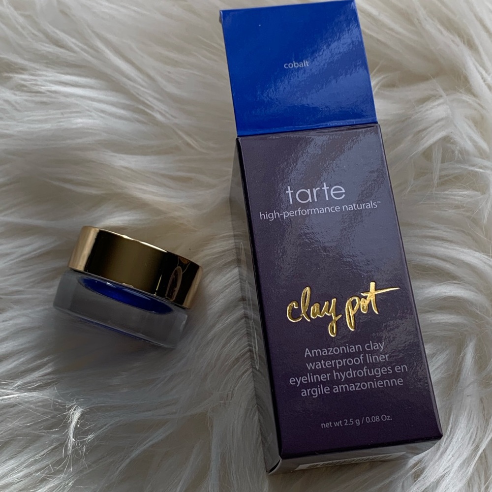 BNWB tarte color clay pot in cobalt